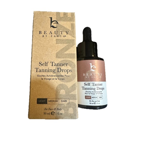 Beauty By Earth Self Tanner Tanning Drops for Face or