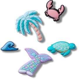Crocs Good Mix Ocean Side Shoe Charms, Pack of 5, multicolor