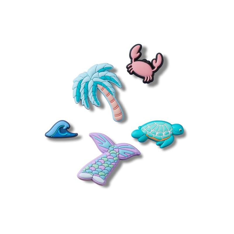 Crocs Good Mix Ocean Side Shoe Charms, Pack of 5,