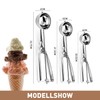 Ice Cream Scoop, Stainless Steel Ice Cream Scoop Large-Medium-Small Size
