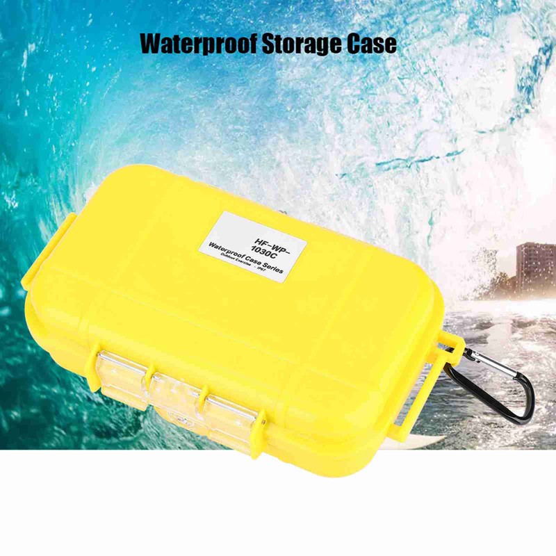 Outdoor Survival Shockproof Waterproof Storage Case Airtight Carry Box Container(Yellow)
