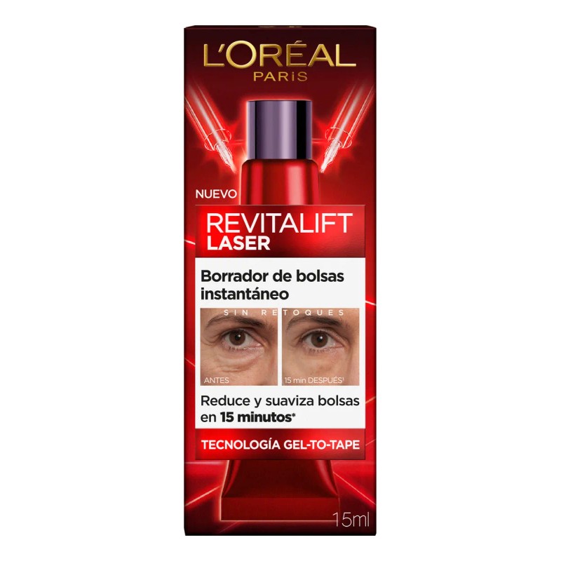 Oreal Paris Revitalift Laser Crema Ojos Borrador Bolsas Instantaneo Reduce