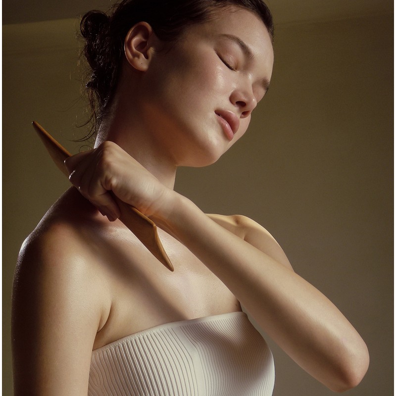 Aromatica Beachwood Massage Tool for Healthy Face & Body Line