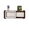 Perpetual Calendar Wooden Desk 3D Version Different Table Models Rotating