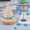 Spritewelry 70Pcs Turquoise Pendants Connector Charms Teardrop Round Links Natural