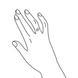 Bling Jewelry Pave Cubic Zirconia Puppy Dog Animal Paw Print Ring Rhodium Plated