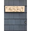 Gold Brass bee House Number with Bee design | 5