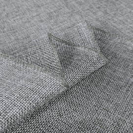 WedDecor Hessian Table Runner, 33cm x 275cm Natural Jute Table Runner Roll For Wedding Party, Farmhouse, Table Decor Burlap Jute Woven Fabric Sewed Edge, Grey