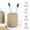 ZCCZ - Beige Bathroom Accessories Set 4 Pcs - Toothbrush