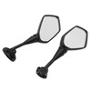 Pair Motorcycle Rearview Mirrors Black Visibility Replacement for Honda CBR