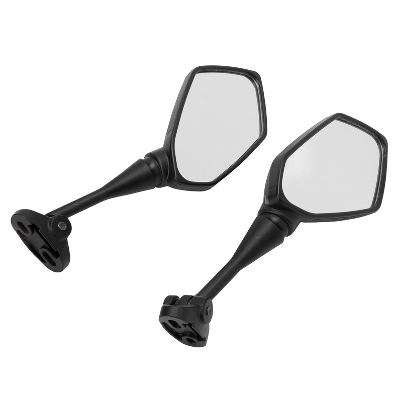 Pair Motorcycle Rearview Mirrors Black Visibility Replacement for Honda CBR