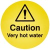'Caledonia 56598 Sign Sign, Caution Very Hot Water, 65 mm