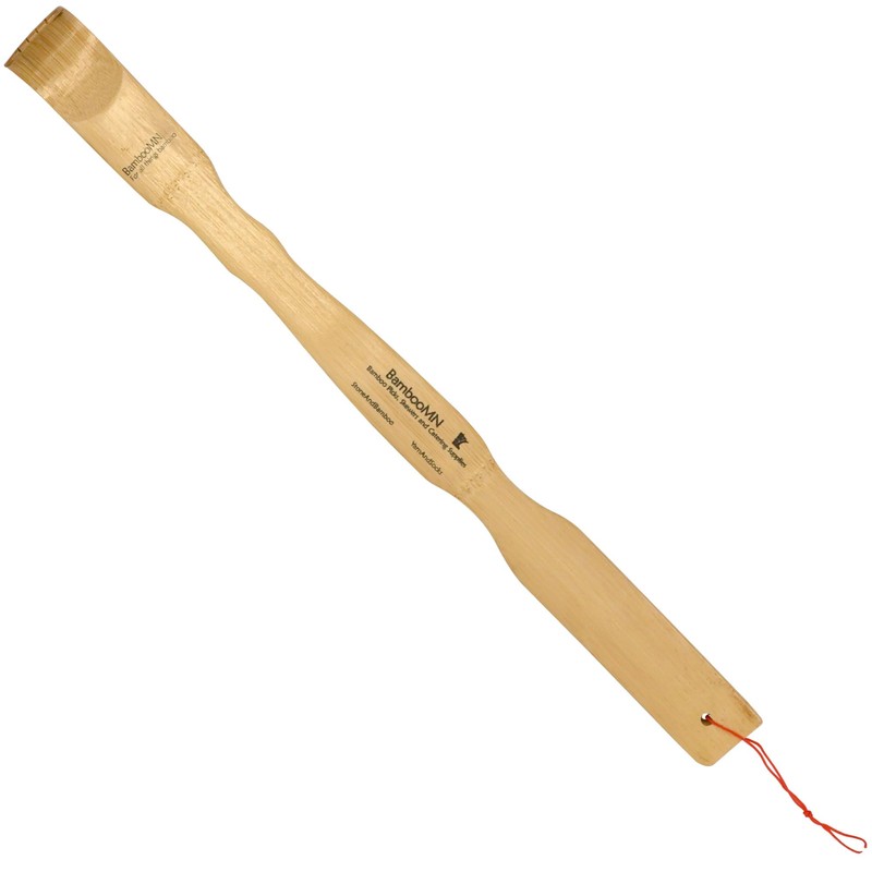 BambooMN 17 Inch Bamboo Wooden Back Scratchers for Itchy Stress