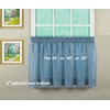 Today's Curtain Emelia Original Voile Tier Pair 36", Wedge Blue,