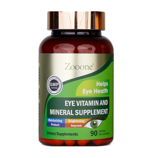 zooone- 90pcs Lutein Eye Vitamins Supplement for Macular Health and