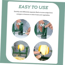 Mobestech Handheld Multifunction Fruit Peeler Machine Die Cast Alloy Slicer for Oranges Lemons Potatoes Peeling Tool Clamp for Easy Use