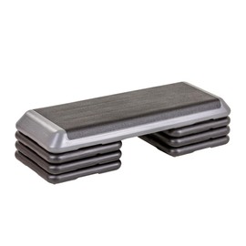 Freestyle STEP The Original Exercise Step Platform, Health Club Size Stepper for Exercise at Home with 6 Stackable Risers for Height Adjustments