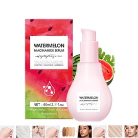 Gotas de Rocío de Sandía, Suero de Gotas de Rocío de Niacinamida con Brillo de Sandía, Gotas de Rocío de Sandía Resplandecientes, Minimizador de Poros y Cuidado de la Piel Brillante Natural