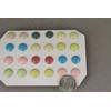 12 pair enamel painted post stud earrings round circle set