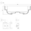 LIXIL INAX Partition Board Bathroom Parts M-FA (27)