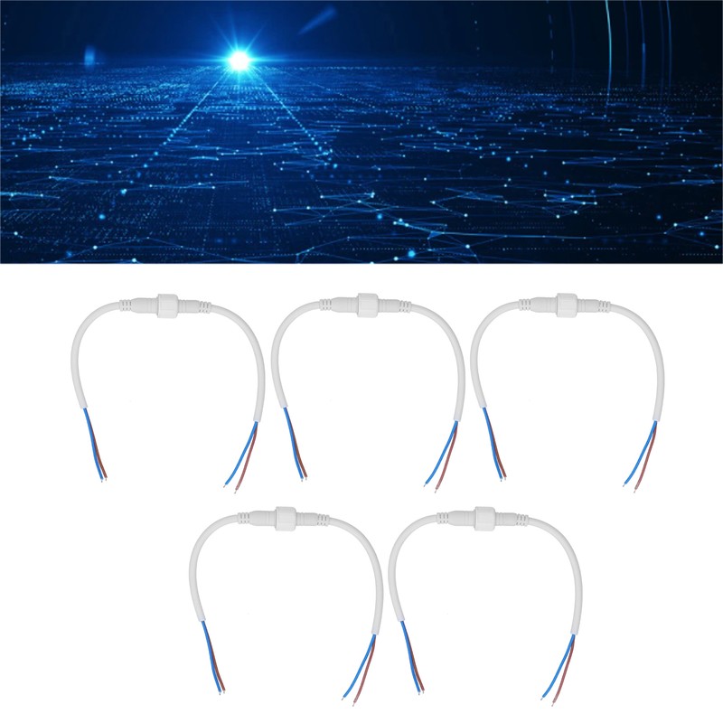 5 Sets 2 Pin Electrical Connector Waterproof Male and Female