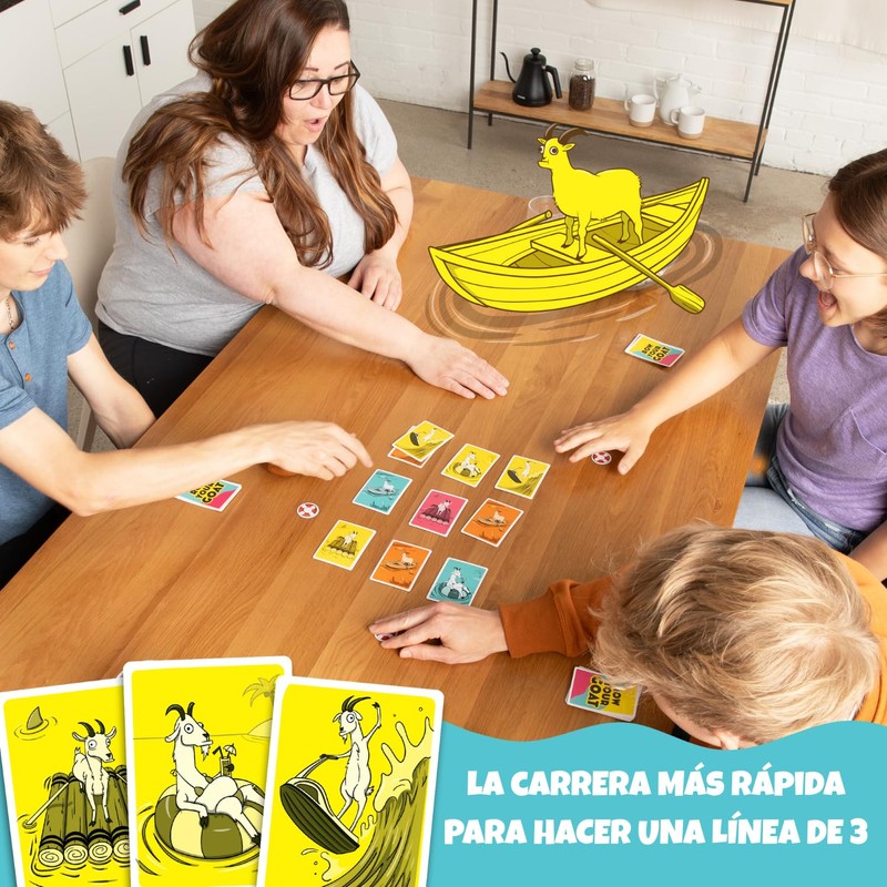 Rema tu Cabra, Juego de Cartas, 2-6 Jugadores, Juego Familiar