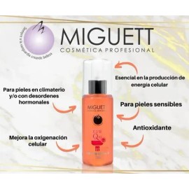 Miguett Serum Facial E2-XI Coezima Q10 Antioxidante Hidratante Piel Madura 150mL