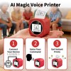 LENGTOUQ AI Voice-Powered Sticker Maker for Kids, Smart Mini Thermal