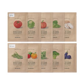 skin food [Skinfood][10+10 sheets] Choose 2 out of 8 sous vide masks, 18g / [스킨푸드][10+10매] 수비드 마스크 8종 중 택 2 18g