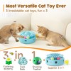 Potaroma Cat Toys 3-in-1 Automatic Interactive Kitten Toy, Fluttering Butterfly,