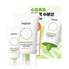 Be Plain B.Plain Mung Bean Cooling Moisture Sun Cream 50ml + 25ml Set SPF50+ PA++++, 1 Piece / 비플레인 녹두 쿨링 수분 선크림 50ml + 25ml 세트 SPF50+ PA++++, 1개