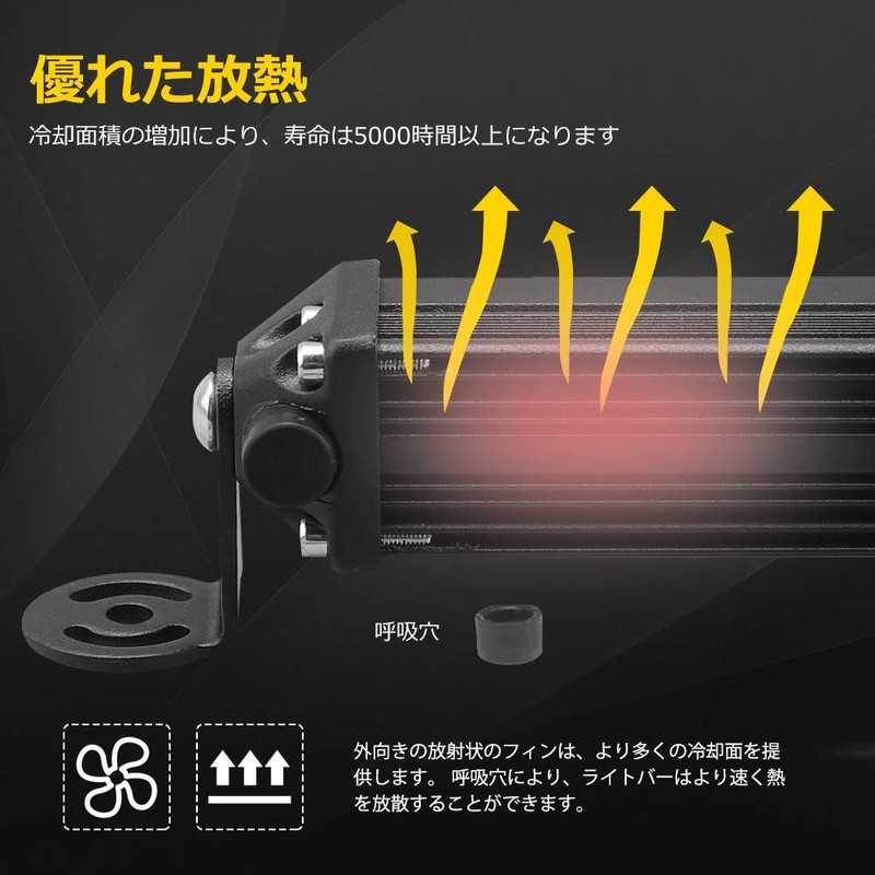 10 inch Light Bar, Floodlight, High Brightness, Wide Angle, 12