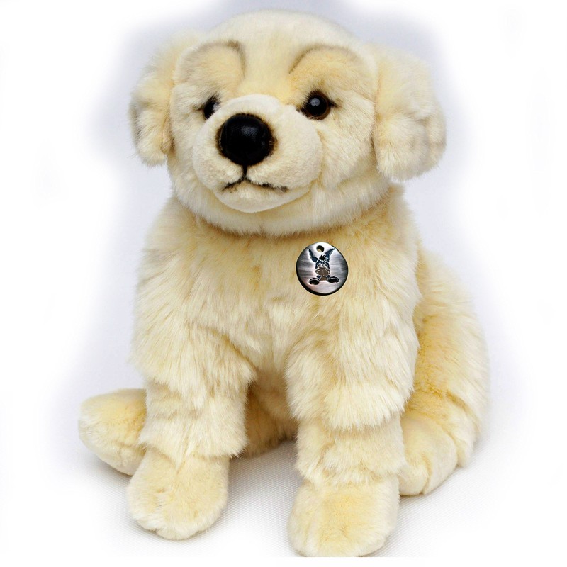 Golden Retriever Samson Sitting Doodle Cuddly Toy Plush Dog