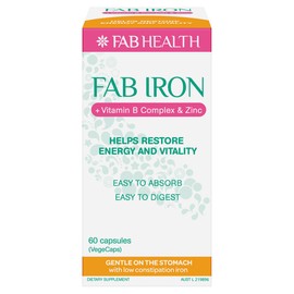 Fab Iron + Vitamin B Complex & Zinc Cap X 60