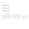 3Pcs Cute Bag Acrylic Template Acrylic Pouch Pattern Stencil Template