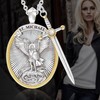 Audday St. Michael Pendant for Men Saint Michael Archangel Pendant