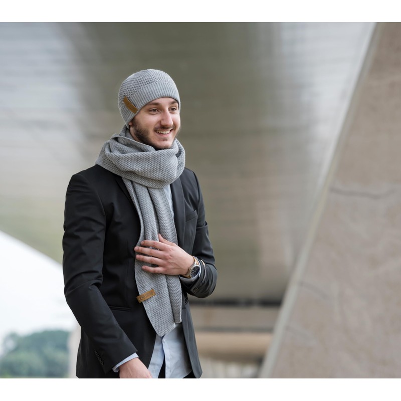 KNIT FACTORY - Jazz Scarf - Knitted Scarf for Men
