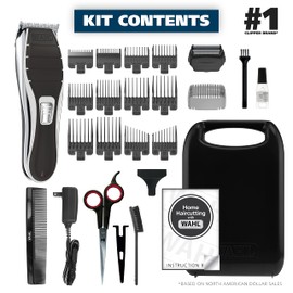 Wahl Clipper 2-in-1 Shaver and Hair Clipper Lithium-Ion Rechargeable Cord Cordless Hair Clipper and Shaver Combo Kit - Model 79568
