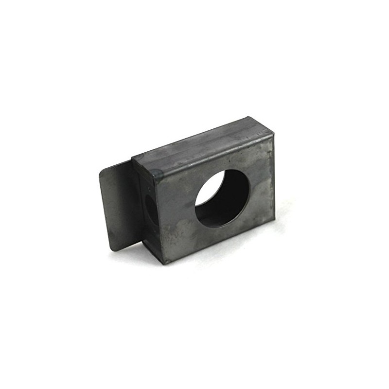 Gate Lockbox Single Hole Weldable Steel 3 1/2" x 4