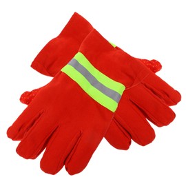 IWOWHERO Insulated Firefighting Gloves Non Slip Heat Resistant Extrication Gloves for Firefighters and Rescue Operations Durable Breathable Design