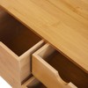 Bamboo Desk Organizer,Countertop Storage Cabinet with 3 Drawers Mini Tabletop