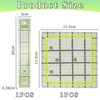 YSJCHEBS 2 Pieces Sewing Ruler Acrylic Patchwork Ruler Sewing Accessories