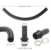 Water Butt Connector Kit, 25mm Downpipe Water Butt Connector Pipe