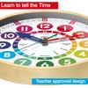 Children’s Learning Large 12” Wall Clock – Early Development and
