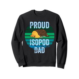 Retro Rubber Ducky Isopod Proud Isopod Dad Funny Pill Bug Sweatshirt