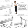 48" Long Oval Closet Rod | Heavy Duty Wardrobe Clothes