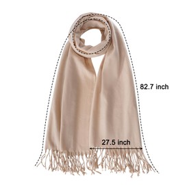 Winter Scarf Cashmere Scarf for Women, Pashmina Shawls Wraps for Evening Dresses Long Large Warm Soft Scarves