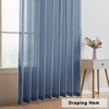 Hiasan Faux Linen Pinch Pleated Curtains 108 Inches Long for