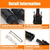 10 Pairs Solar Plugs with 2 Wrenches Tool, Male/Female Solar