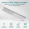 Professional Metal Pet Comb, Stainless Steel Pets Grooming Comb